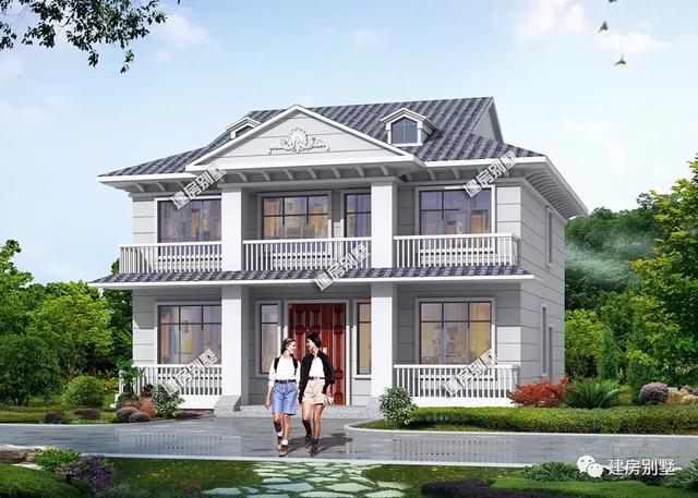 兩棟農(nóng)村的別墅設(shè)計圖，屋型美觀，經(jīng)濟適用