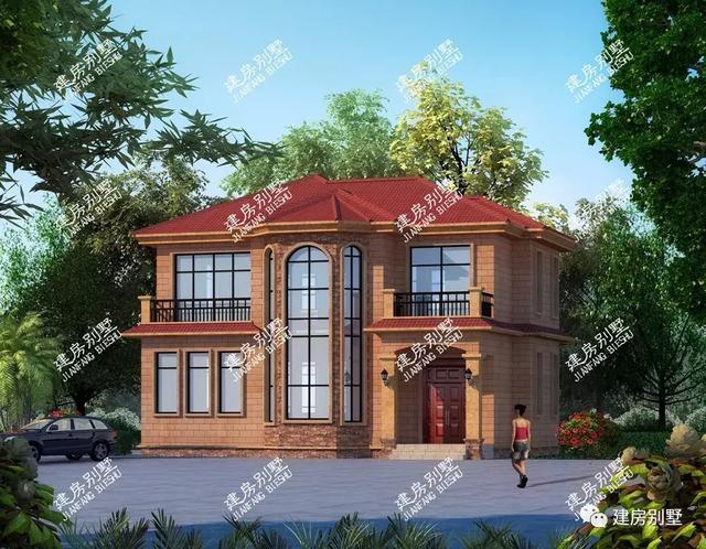 兩棟農(nóng)村的別墅設(shè)計圖，屋型美觀，經(jīng)濟適用