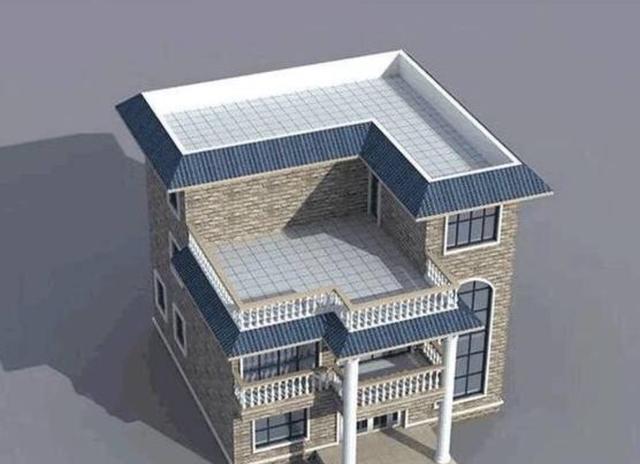 三款不同風(fēng)格的農(nóng)村平頂自建房設(shè)計(jì)圖，有時候平屋頂比坡屋頂更實(shí)用