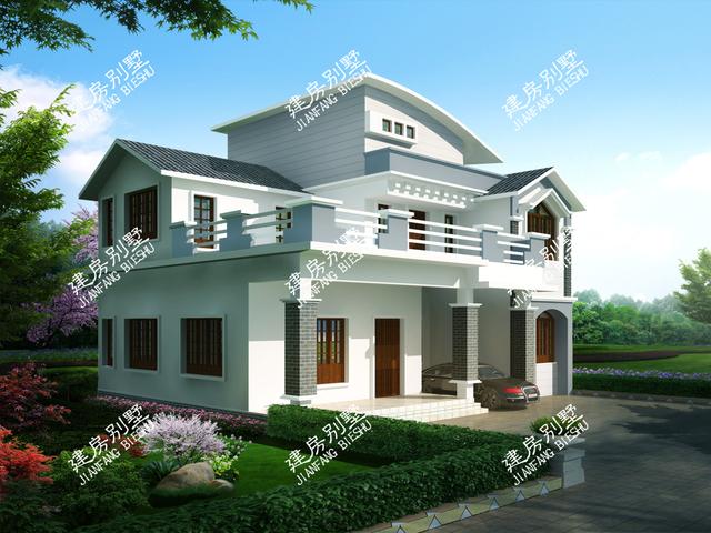 9款帶車庫(kù)的二層別墅設(shè)計(jì)圖，主體造價(jià)都不是很高，簡(jiǎn)單實(shí)用，讓別人羨慕去吧