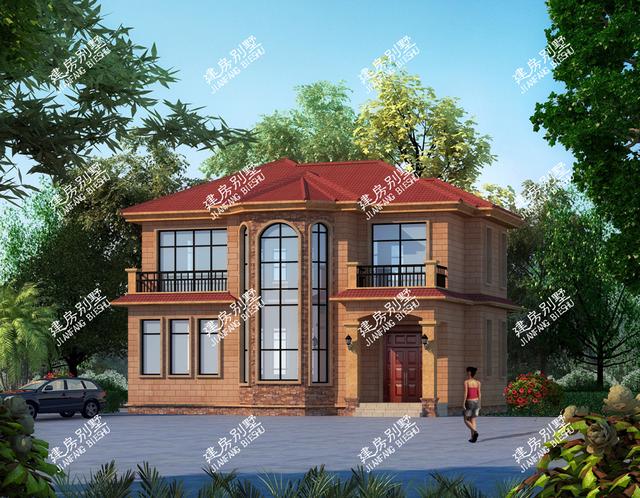 9款帶車庫(kù)的二層別墅設(shè)計(jì)圖，主體造價(jià)都不是很高，簡(jiǎn)單實(shí)用，讓別人羨慕去吧