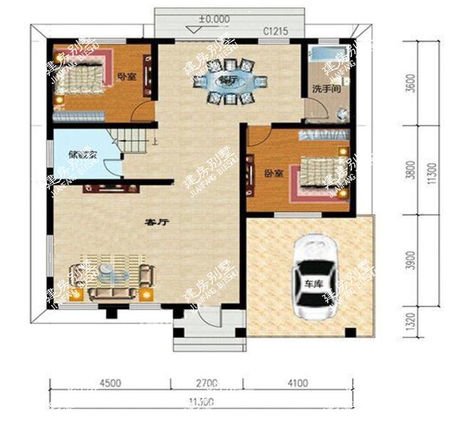 9款帶車庫(kù)的二層別墅設(shè)計(jì)圖，主體造價(jià)都不是很高，簡(jiǎn)單實(shí)用，讓別人羨慕去吧