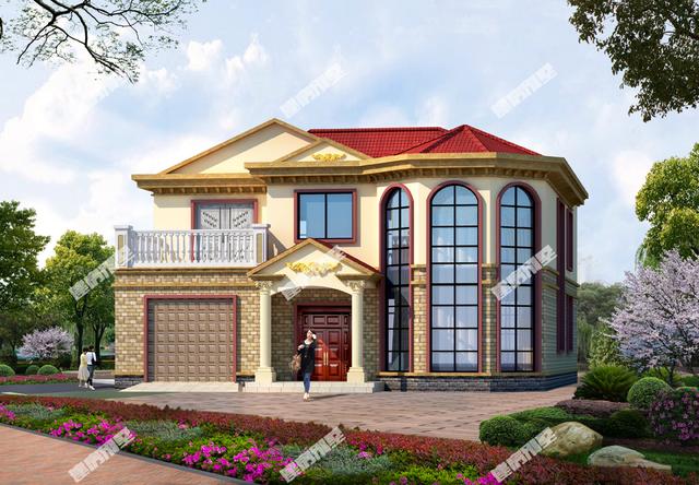 9款帶車庫(kù)的二層別墅設(shè)計(jì)圖，主體造價(jià)都不是很高，簡(jiǎn)單實(shí)用，讓別人羨慕去吧