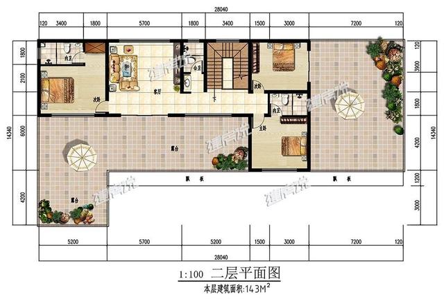 現(xiàn)代風(fēng)別墅設(shè)計(jì)圖，帶私家泳池，帶庭院，這種舒適悠閑的生活你向往么