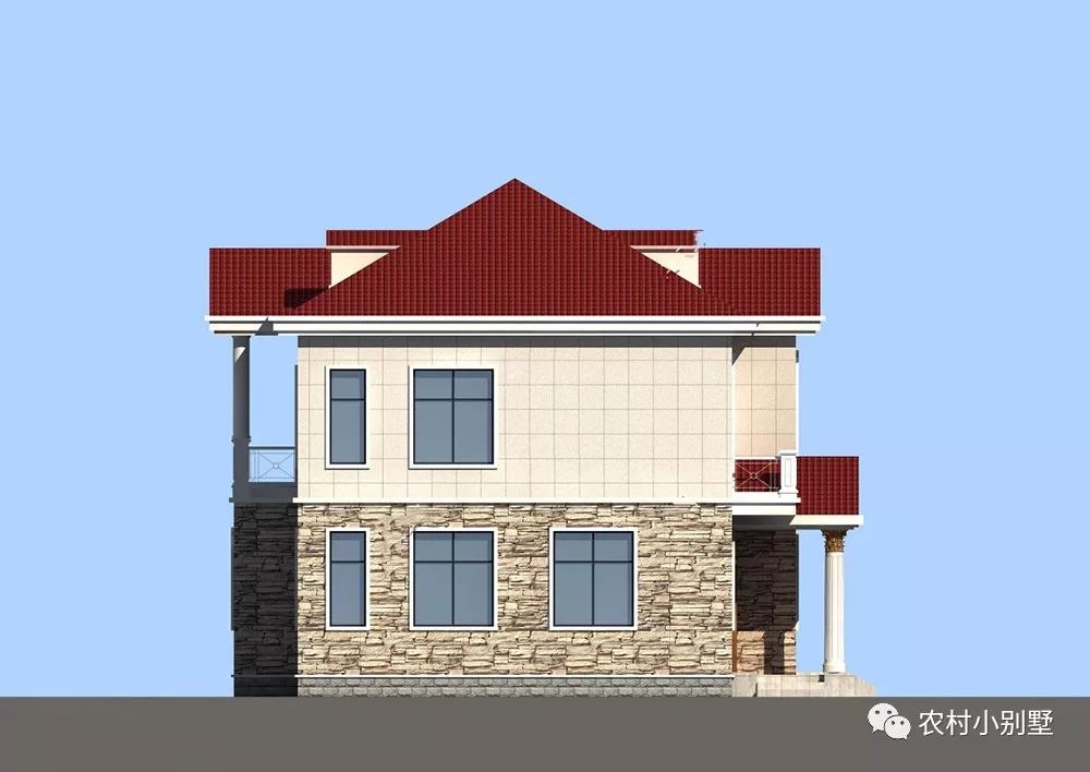 10x10米二層農村小樓設計圖，小戶型精選