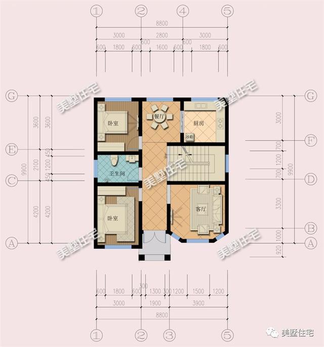 二層簡歐別墅設計圖，布局設計實用經(jīng)濟，新房子新生活新氣象