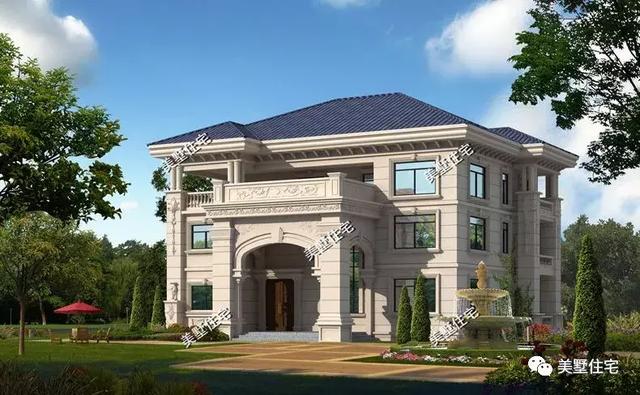 5款農(nóng)村時尚別墅設計圖，帶挑高客廳和大露臺，第3款讓人眼前一亮