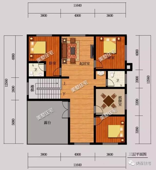 5款農(nóng)村時尚別墅設計圖，帶挑高客廳和大露臺，第3款讓人眼前一亮