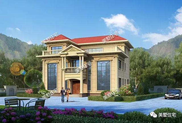 5款農(nóng)村時尚別墅設計圖，帶挑高客廳和大露臺，第3款讓人眼前一亮