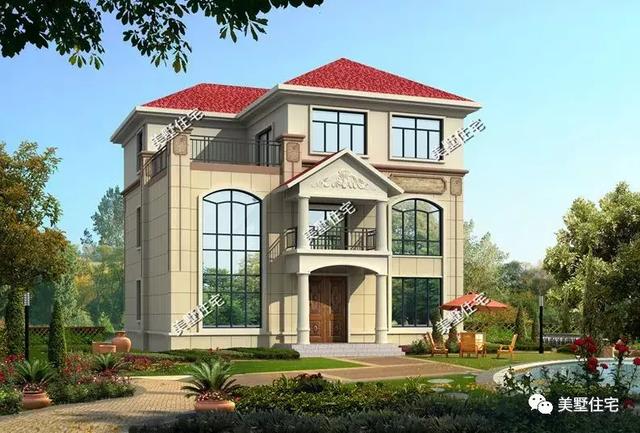 5款農(nóng)村時尚別墅設計圖，帶挑高客廳和大露臺，第3款讓人眼前一亮