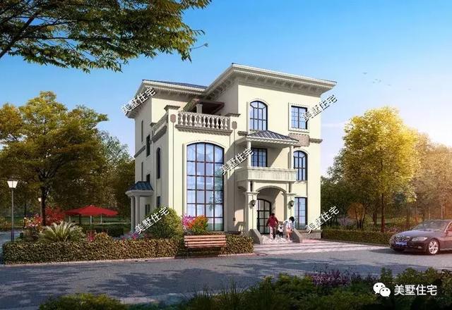 5款農(nóng)村時尚別墅設計圖，帶挑高客廳和大露臺，第3款讓人眼前一亮