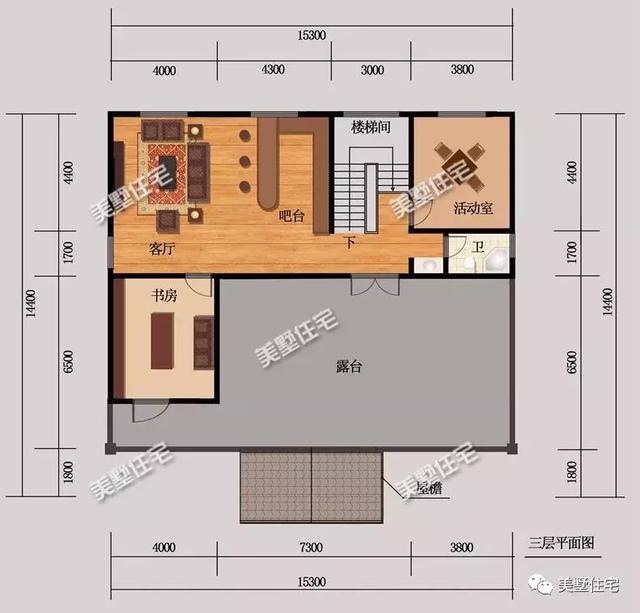 5款農(nóng)村時尚別墅設計圖，帶挑高客廳和大露臺，第3款讓人眼前一亮