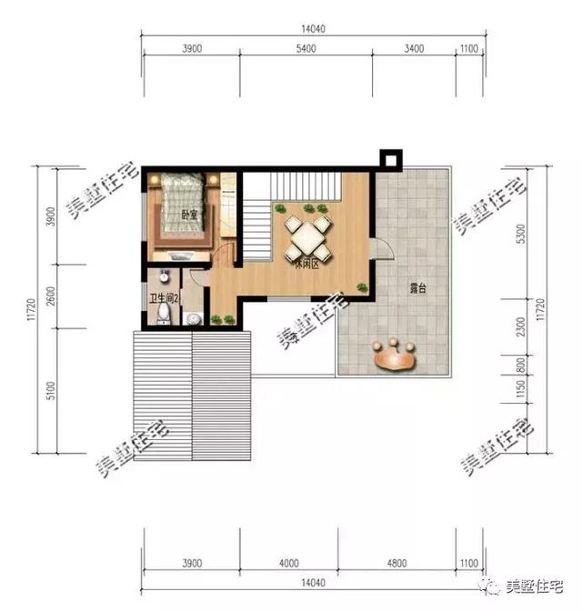 5款農(nóng)村時尚別墅設計圖，帶挑高客廳和大露臺，第3款讓人眼前一亮