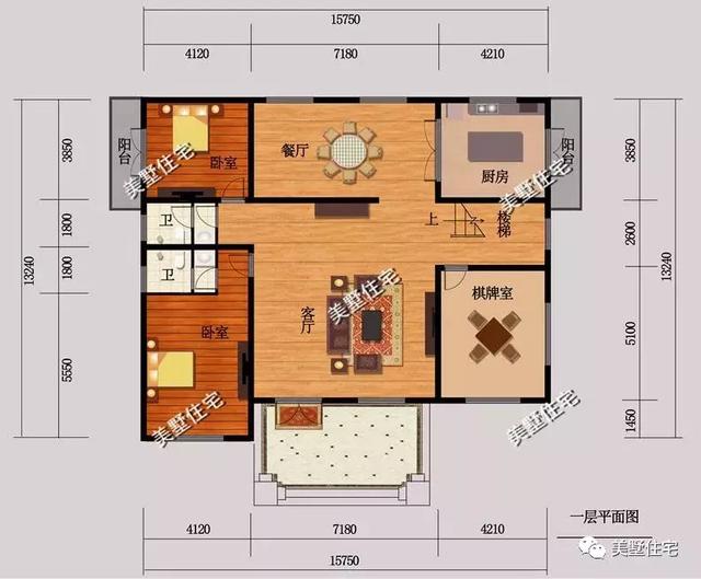 5款農(nóng)村時尚別墅設計圖，帶挑高客廳和大露臺，第3款讓人眼前一亮