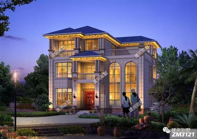 開間為12.8米的幾款農(nóng)村別墅設(shè)計圖，一棟房子一個溫暖的家