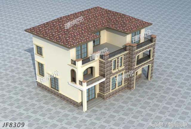 田園風(fēng)格的別墅設(shè)計圖，賺了錢一定要建一棟這么漂亮的別墅