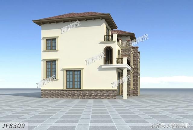 田園風(fēng)格的別墅設(shè)計圖，賺了錢一定要建一棟這么漂亮的別墅