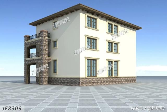 田園風(fēng)格的別墅設(shè)計圖，賺了錢一定要建一棟這么漂亮的別墅