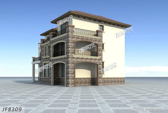 田園風(fēng)格的別墅設(shè)計圖，賺了錢一定要建一棟這么漂亮的別墅