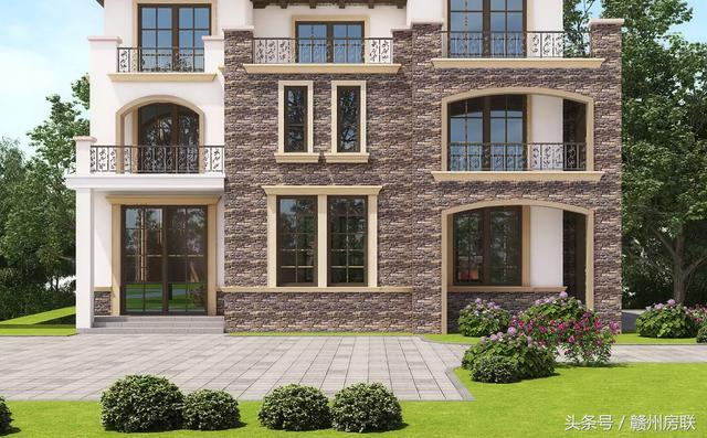 田園風(fēng)格的別墅設(shè)計圖，賺了錢一定要建一棟這么漂亮的別墅