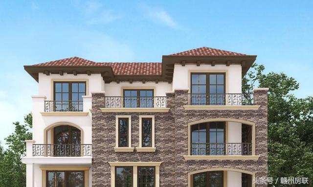 田園風(fēng)格的別墅設(shè)計圖，賺了錢一定要建一棟這么漂亮的別墅