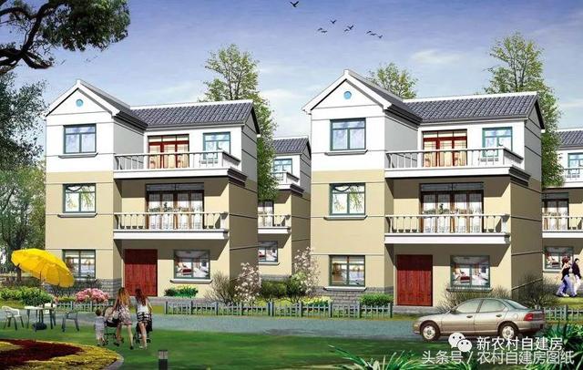 7款小戶型農村別墅設計圖，100平以內，小面積也可以建好房