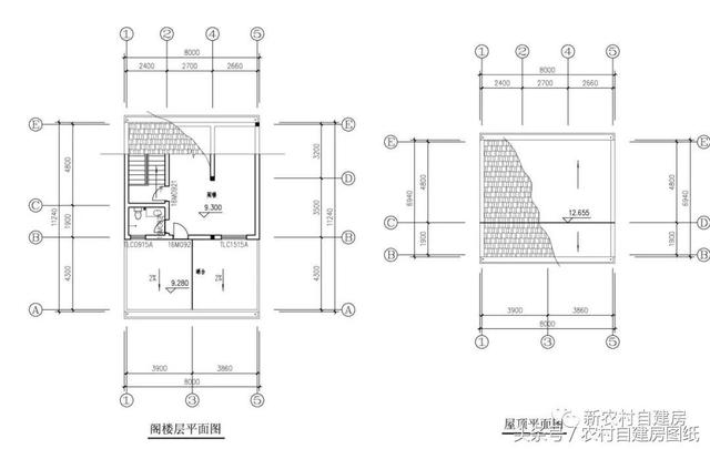 7款小戶型農村別墅設計圖，100平以內，小面積也可以建好房