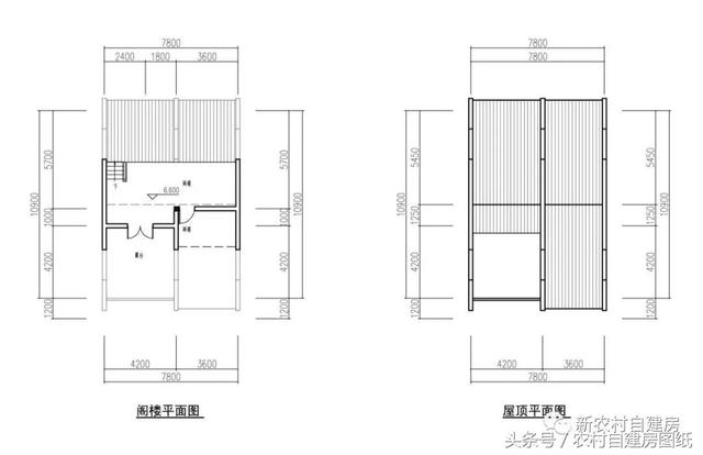 7款小戶型農村別墅設計圖，100平以內，小面積也可以建好房