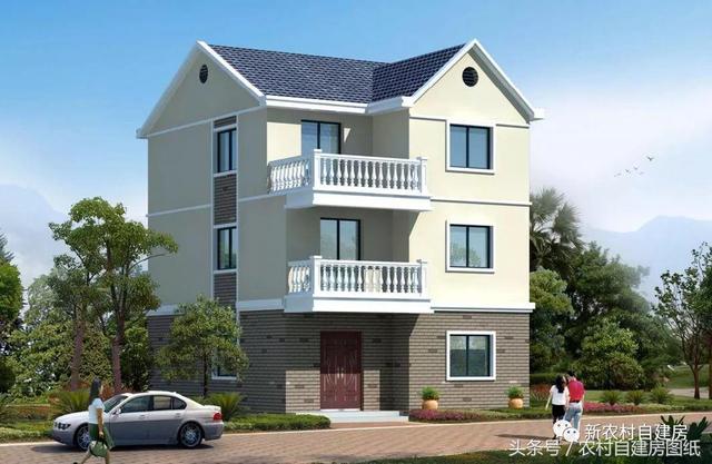 7款小戶型農村別墅設計圖，100平以內，小面積也可以建好房