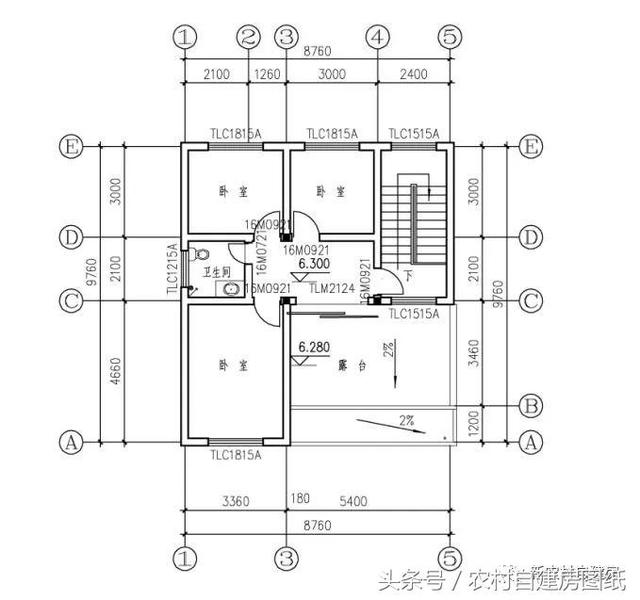 7款小戶型農村別墅設計圖，100平以內，小面積也可以建好房