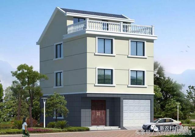 7款小戶型農村別墅設計圖，100平以內，小面積也可以建好房