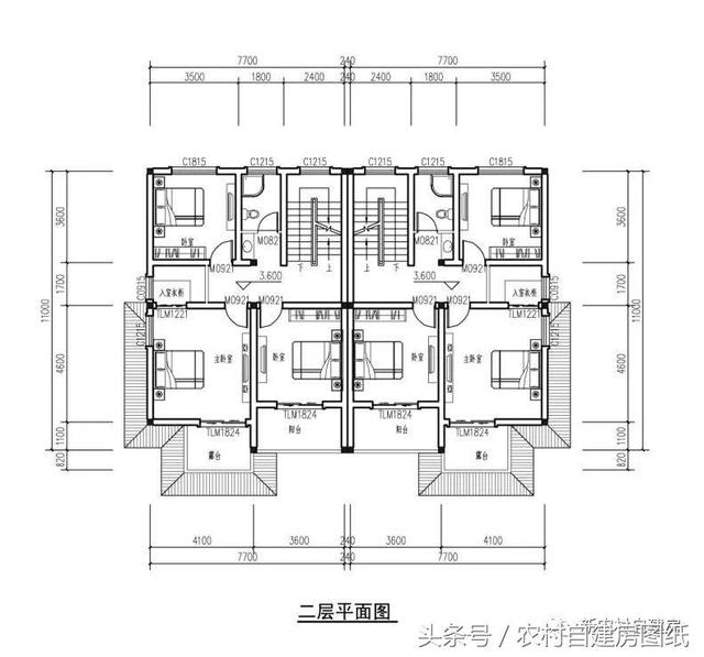 7款小戶型農村別墅設計圖，100平以內，小面積也可以建好房