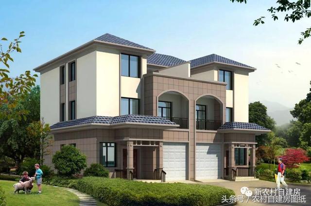 7款小戶型農村別墅設計圖，100平以內，小面積也可以建好房