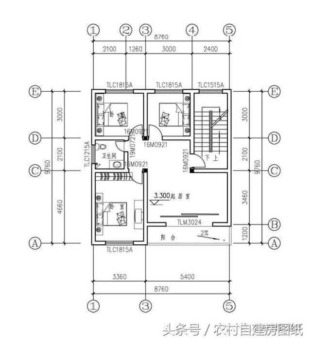 7款小戶型農村別墅設計圖，100平以內，小面積也可以建好房