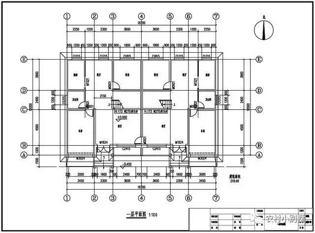 3套比較簡單的雙拼別墅圖，造價(jià)低哦，后悔看到的太遲了