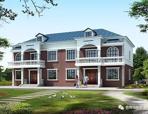 23x10米經(jīng)典二層農(nóng)村兄弟雙拼別墅設(shè)計圖，外觀漂亮