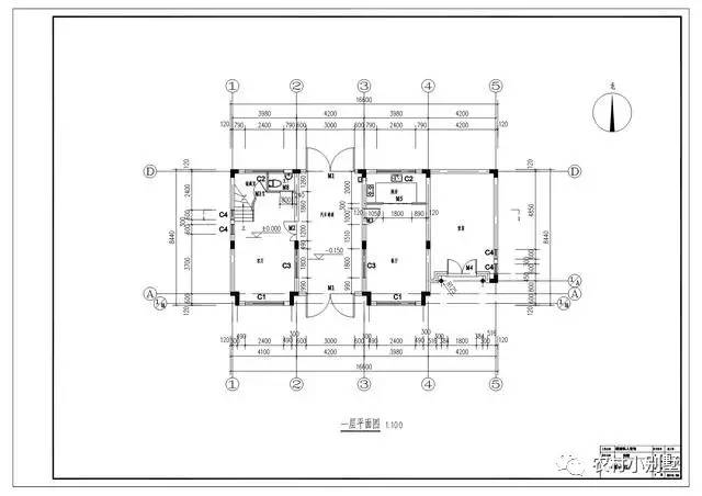 16.5米面寬8.5米進(jìn)深二層豪華歐式別墅設(shè)計(jì)圖，全套施工圖