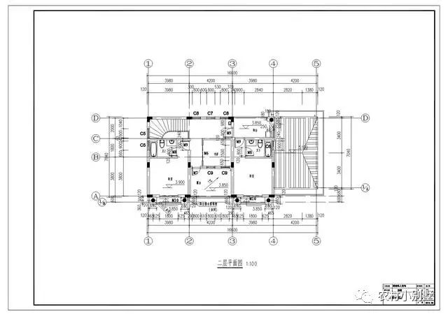 16.5米面寬8.5米進(jìn)深二層豪華歐式別墅設(shè)計(jì)圖，全套施工圖