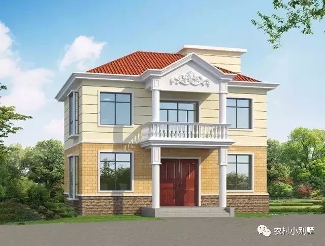 3套簡約二層自建民房方案圖，鄰居見了紛紛效仿