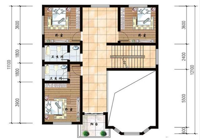 3款二層復(fù)式小別墅設(shè)計(jì)圖，挑空客廳設(shè)計(jì)，外觀漂亮內(nèi)部實(shí)用