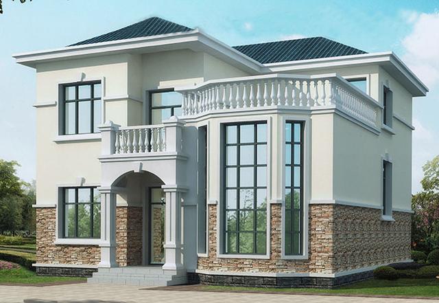 3款二層復(fù)式小別墅設(shè)計(jì)圖，挑空客廳設(shè)計(jì)，外觀漂亮內(nèi)部實(shí)用