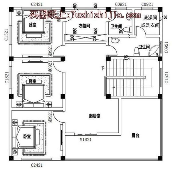 5套現(xiàn)代三層民房設(shè)計(jì)圖，附實(shí)拍效果圖