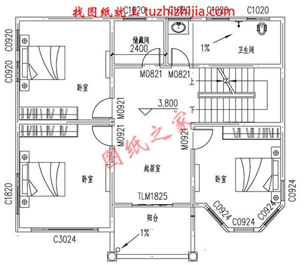 5套現(xiàn)代三層民房設(shè)計(jì)圖，附實(shí)拍效果圖