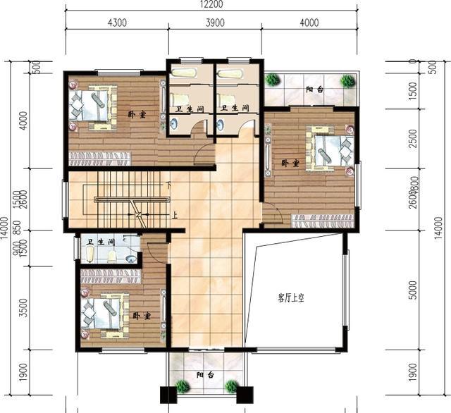 三層簡歐式別墅設(shè)計圖，帶大露臺，大氣時尚，主體造價40萬左右。