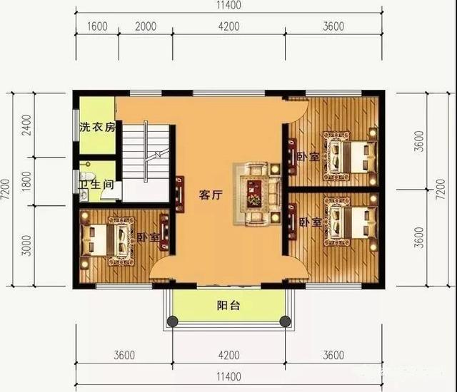 三層農(nóng)村小戶型自建房，占地82平方米，外觀簡單、通透，大氣，實用。