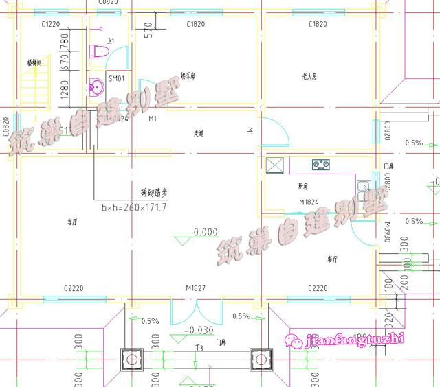 三層田園風(fēng)別墅設(shè)計(jì)圖，12.5x12米，外觀古香古色又富有現(xiàn)代氣息，造價(jià)25萬。