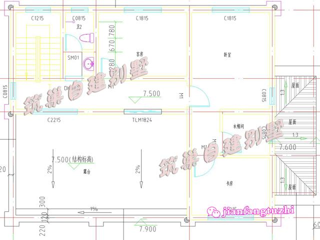 三層田園風(fēng)別墅設(shè)計(jì)圖，12.5x12米，外觀古香古色又富有現(xiàn)代氣息，造價(jià)25萬。