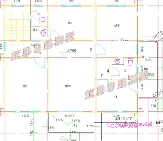 三層田園風(fēng)別墅設(shè)計(jì)圖，12.5x12米，外觀古香古色又富有現(xiàn)代氣息，造價(jià)25萬。