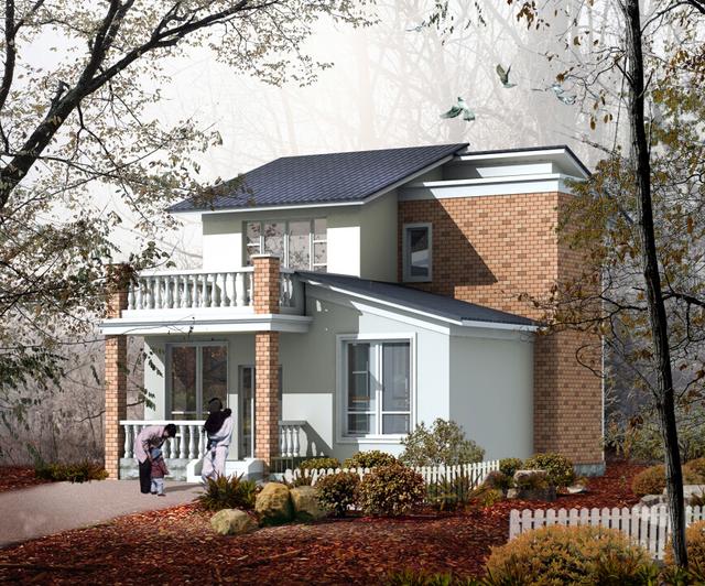 二層農(nóng)村自建房，占地100平方米，造價僅僅13萬，看看有你心動的嗎？