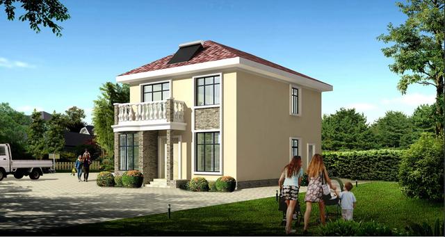 二層農(nóng)村自建房，占地100平方米，造價僅僅13萬，看看有你心動的嗎？